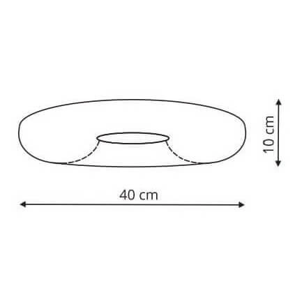 Sufitowa lampa Aruba LP-2424/1C-40 WH LED 24W 4000K IP44 biały
