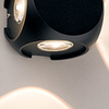 Czarny kinkiet PATRAS 9115 LED 4W 3000K kostka elewacyjna outdoor