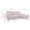 Salonowa sofa z funkcją spania JEF 5900168831360 narożna