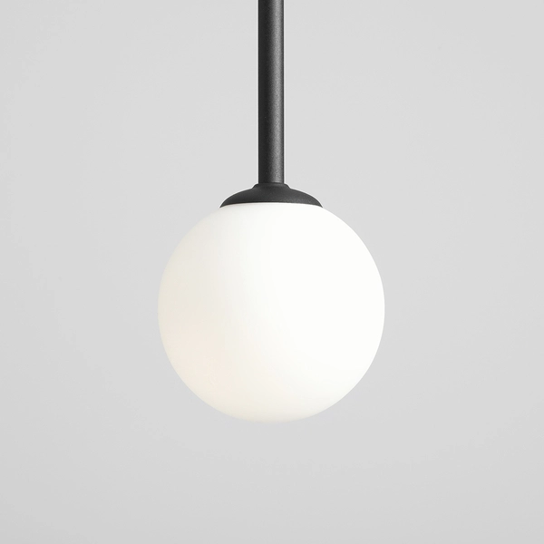 Sufitowa lampa okrągła Pinne 1080PL_G1_L szklana do przedpokoju ball czarna