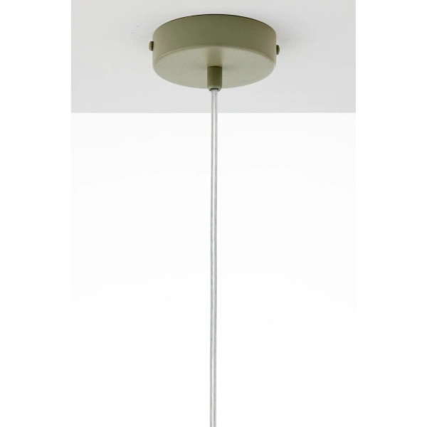 Szałwiowa lampa wisząca VITRUM metalowa 1xE27 do gabinetu 41549