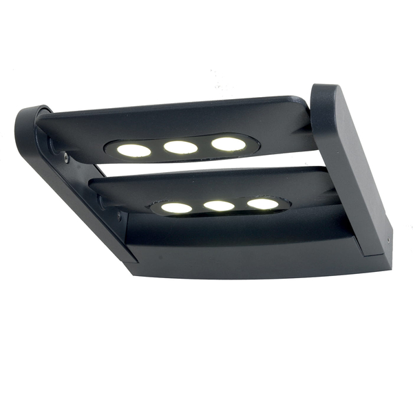 Kinkiet zewnętrzny SIGMUND-6W Elstead LED 18W do ogrodu grafit