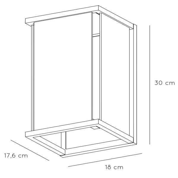 Balkonowa lampa na ścianę CLAIRE 27883/01/30 Lucide IP54 szklana antracyt