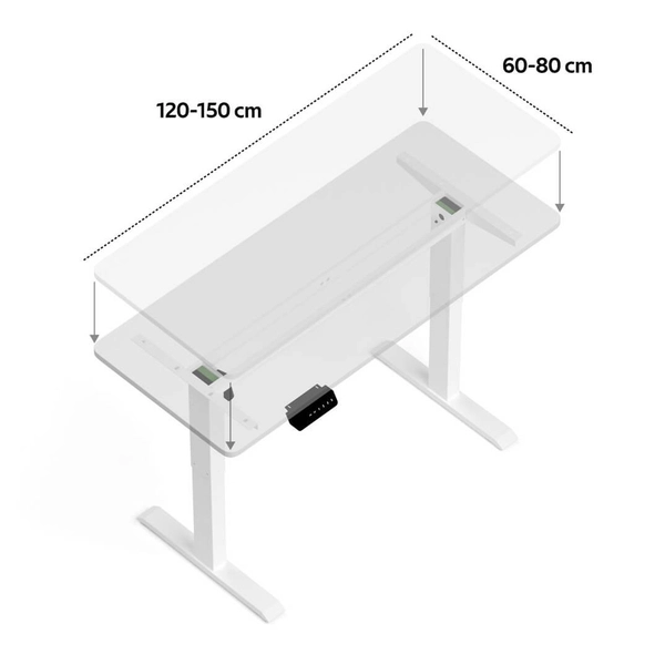 Stelaż do biurka Control LV0152 Eko-light metalowy biały