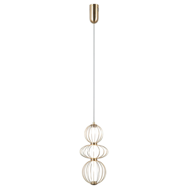 Lampa wisząca Rabel PND-344221-3V-HBR LED 30W 3000K industrialna złoty