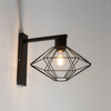 Czarna lampa ścienna Vario metalowa industrial do salonu