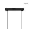Modernistyczna wisząca lampa TORRE czarna złota MSE1501100571 5xLED 27W 3000K