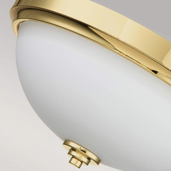 Półokrągły plafon Malibu FE-MALIBU-F-BATH-PB Feiss IP44 polerowany mosiądz