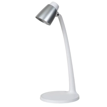 Gabinetowa lampa na biurko Ludo 18660/05/31 LED 4,5W 3000K biała srebrna