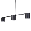 Zwisająca lampa do przedpokoju Mila 3 41344 tuby na belce czarny