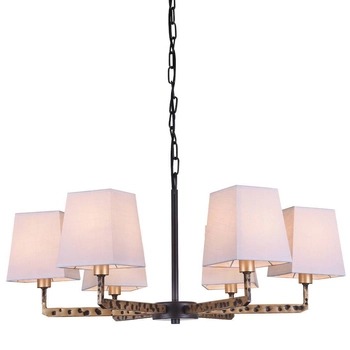 Stylowa LAMPA wisząca STOCKHOLM P06636BK AU Cosmolight klasyczny zwis do sypialni czarny złoty