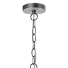 Szklana lampa wisząca Tack TAC0161 na łańcuchu antyczny chrom