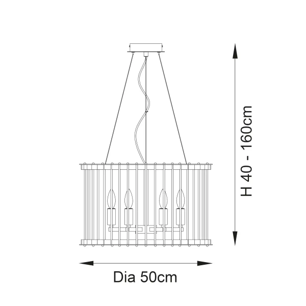 Żyrandol kryształowy do salonu Romola 81999 szklany złoty