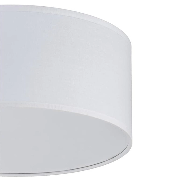 Okrągły plafon tkaninowy Rondo 3330 TK Lighting minimalistyczny biały