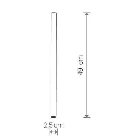 Wąski klosz sufitowy Cameleon Laser 10251 Nowodvorski miedziany