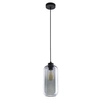 Owalny zwis do salonu Marco 2077 TK Lighting industrialny szklany grafit