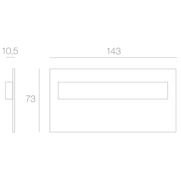 Przyschodowa oprawa Tango MS-TMX-G-N-1-PL-00-01 LED 1,6W 4000K aluminium