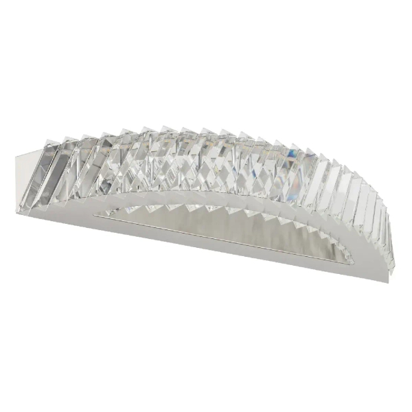 Naścienny kinkiet kryształowy LUXORA 11711 LED 20W 3000K nikiel