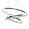 Nowoczesna lampa wisząca Wheel LED 80W 3000K metalowa złota