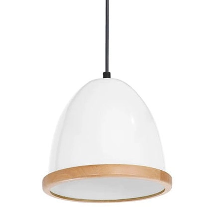 Skandynawska LAMPA wisząca STUDIO MLP8850 Milagro metalowa OPRAWA listwa ZWIS hygge biały drewno