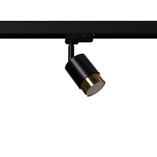 Lampa sufitowa tuba z regulacją NERO MYL.00319 trzyfazowa czarny złoty