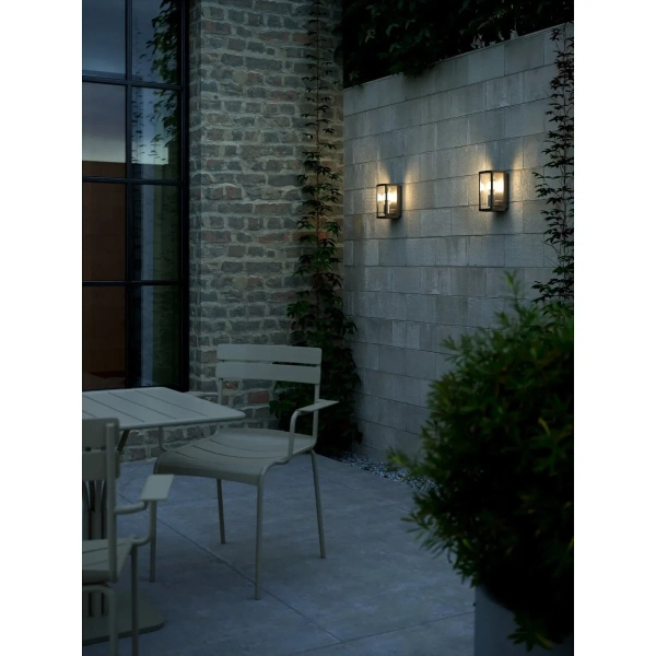 Ścienna lampa na elewację Luchy 2418231003 IP44 metalowa czarny