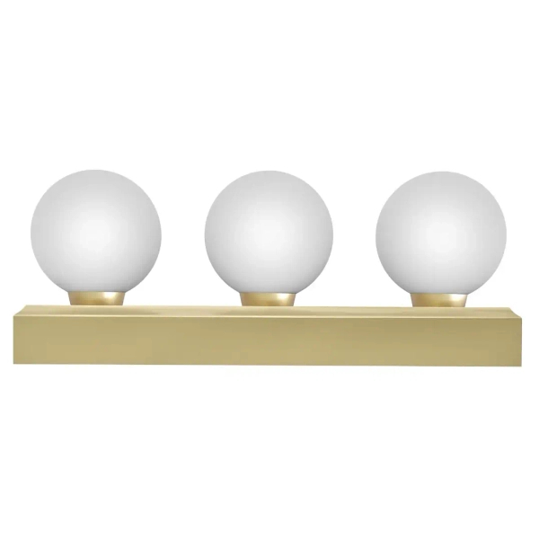 Potrójna kula lampa ścienna Merino Parette Old Gold 30 OR85716 IP44 złoty