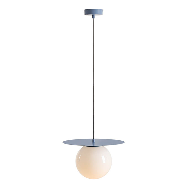 Lampa wisząca szklana Loop 1125G16_M kulista Aldex kulista niebieski