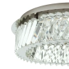 Sufitowa lampa do sypialni LUXORA 11708 LED 20W 3000K crystals nikiel