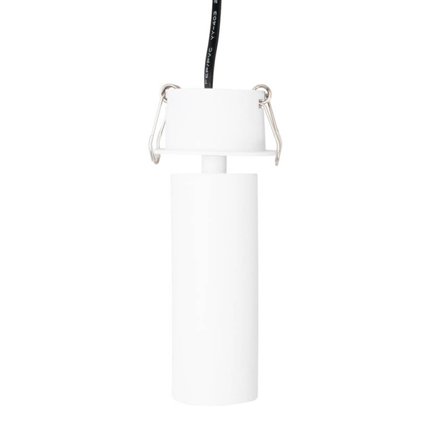 Lampa wpustowa tubka HALO H0124 Maxlight LED 7W 3000K sypialniana biały czarny