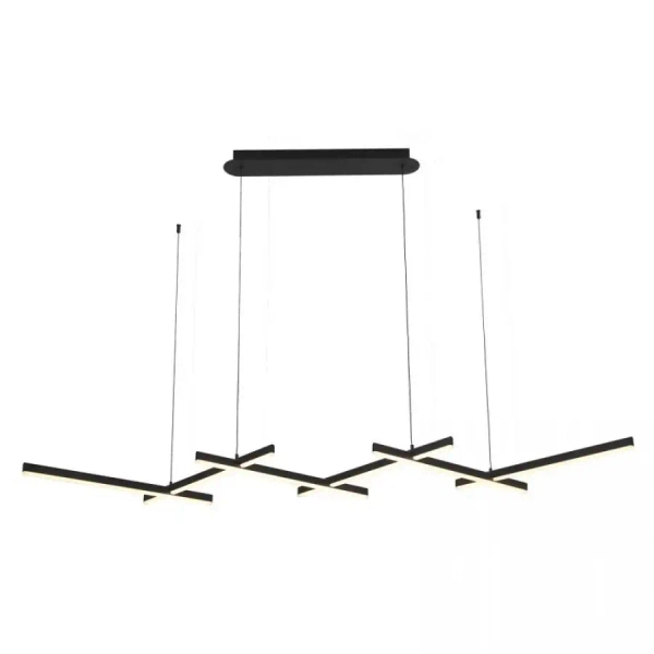 Designerska lampa wisząca 1948 LED 98W 3000K belki podłużne czarny