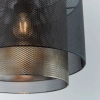 Ażurowa lampa wisząca Plexus 72829 loftowa czarna mosiądz