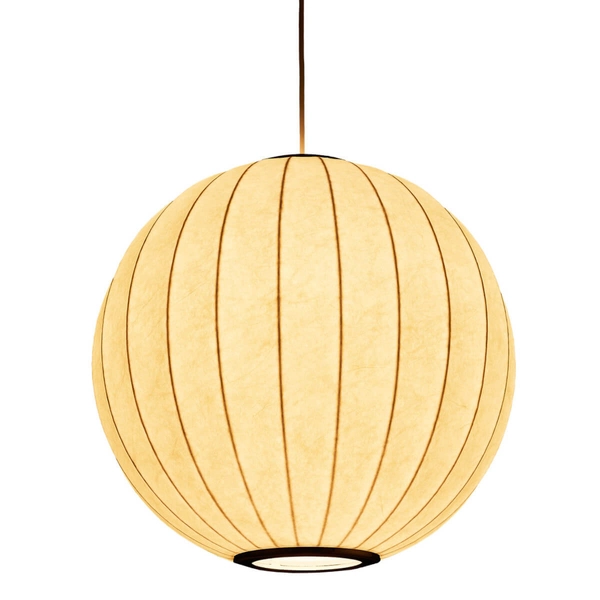 Okrągła wisząca lampa SILK ST-2330-30 Step jedwabna do sypialni biały