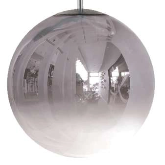 Skandynawska LAMPA wisząca PALLA LP-2844/1P CH Light Prestige loftowa OPRAWA szklany ZWIS kula loft ball srebrna przezroczysta