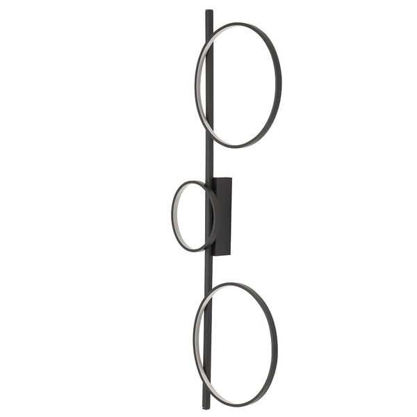 Ring lampa ścienna Circolo 10816 Nowodvorski LED 33W 3000K pierścienie czarna