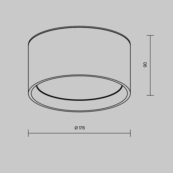 Okrągła lampa sufitowa Hydra C090CL-15W3K-W LED 15W 3000K IP44 biała