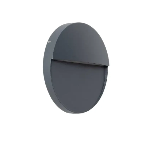 Lampa naścienna Lunaria ABR-LZKO-S LED 6W 2200-4000K do ogrodu IP54 szara