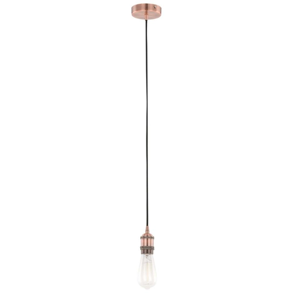 Loftowa lampa wisząca CLASSO DS-M-034 RED COPPER industrialna miedziany