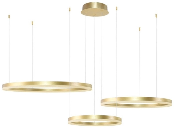 Wisząca lampa Halo AZ4976 100+80+60 LED 180W z pilotem pierścienie złote