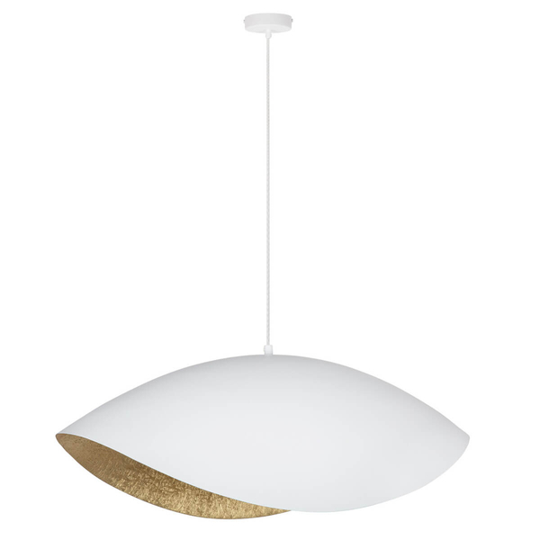Lampa wisząca nad wyspę Sona 41098 parasol do jadalni biała złota