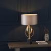 Designerska lampa stołowa ringi L&-195213 Light& czarny marmur złota