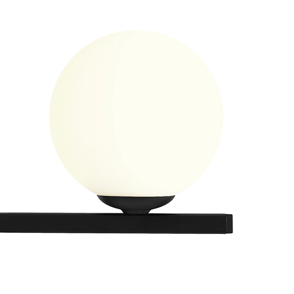 Kinkiet ścienny kula Zac K-JSL-6059/1W AB nad lustro czarna