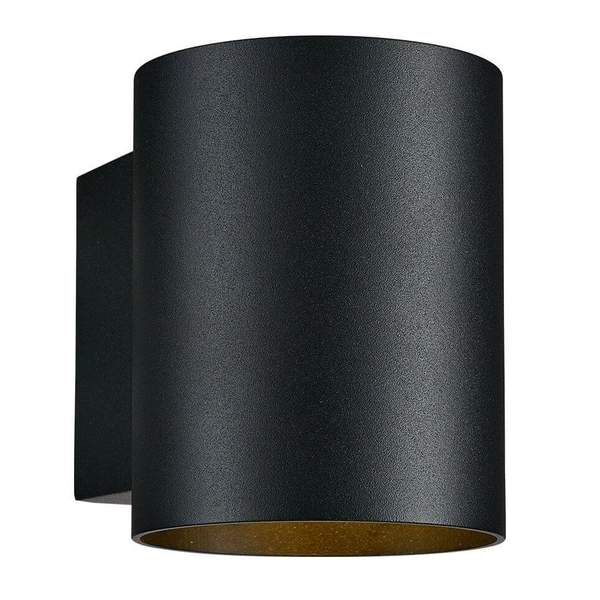 Ścienna lampa tuba Oregon LP-106/1W BK/GD metalowa czarna złota