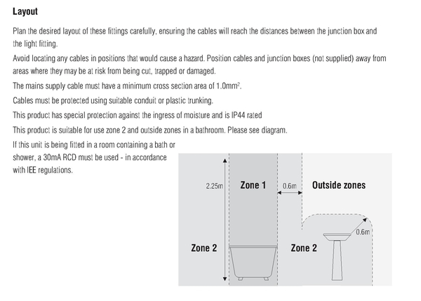 Okrągły plafon Portico 54676 Saxby łazienkowy LED 9W 4000K IP44 chrom