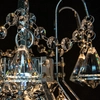 Żyrandol LAMPA wisząca 6248/4 8C Elem pałacowa OPRAWA glamour crystal ZWIS na łańcuchu chrom przezroczysty