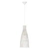 Ratanowa lampa wisząca boho GALIRIO LE45367 skandynawska biała