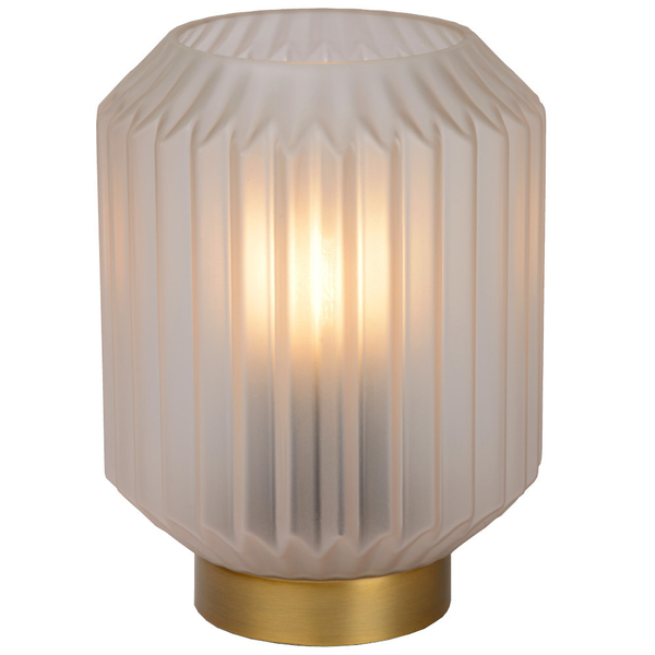 Nocna LAMPKA stojąca SUENO 45595/01/31 Lucide loftowa LAMPA stołowa złota biała