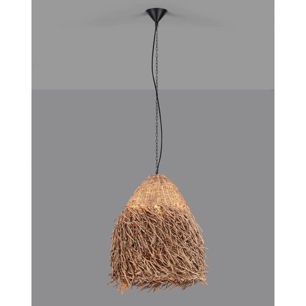 Wisząca lampa ekologiczna JACINTO LE44521 do jadalni eco naturalna