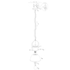 LAMPA wisząca KUTUM 15283 Globo metalowa OPRAWA zwis na łańcuchu loft czarny