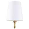 Biurkowa lampa eklektyczna Austin T01227AU-WH Cosmolight metal tkanina złota biała